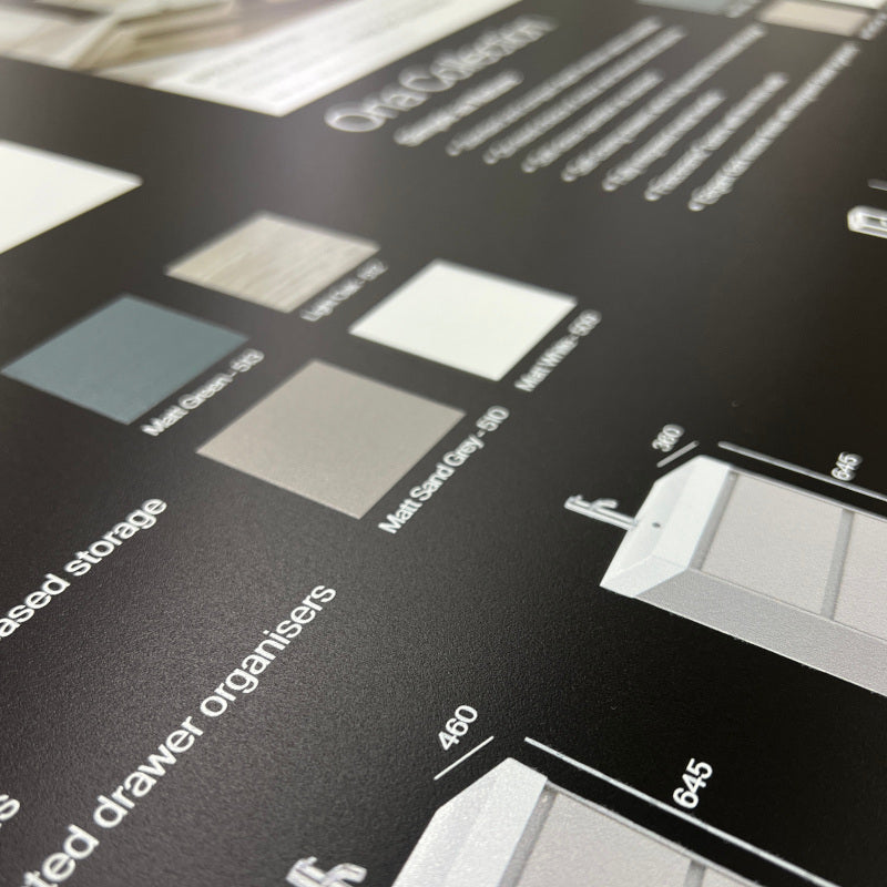 Image of a tile sample board used in an article about ordering sample boards from Sample Board Co.