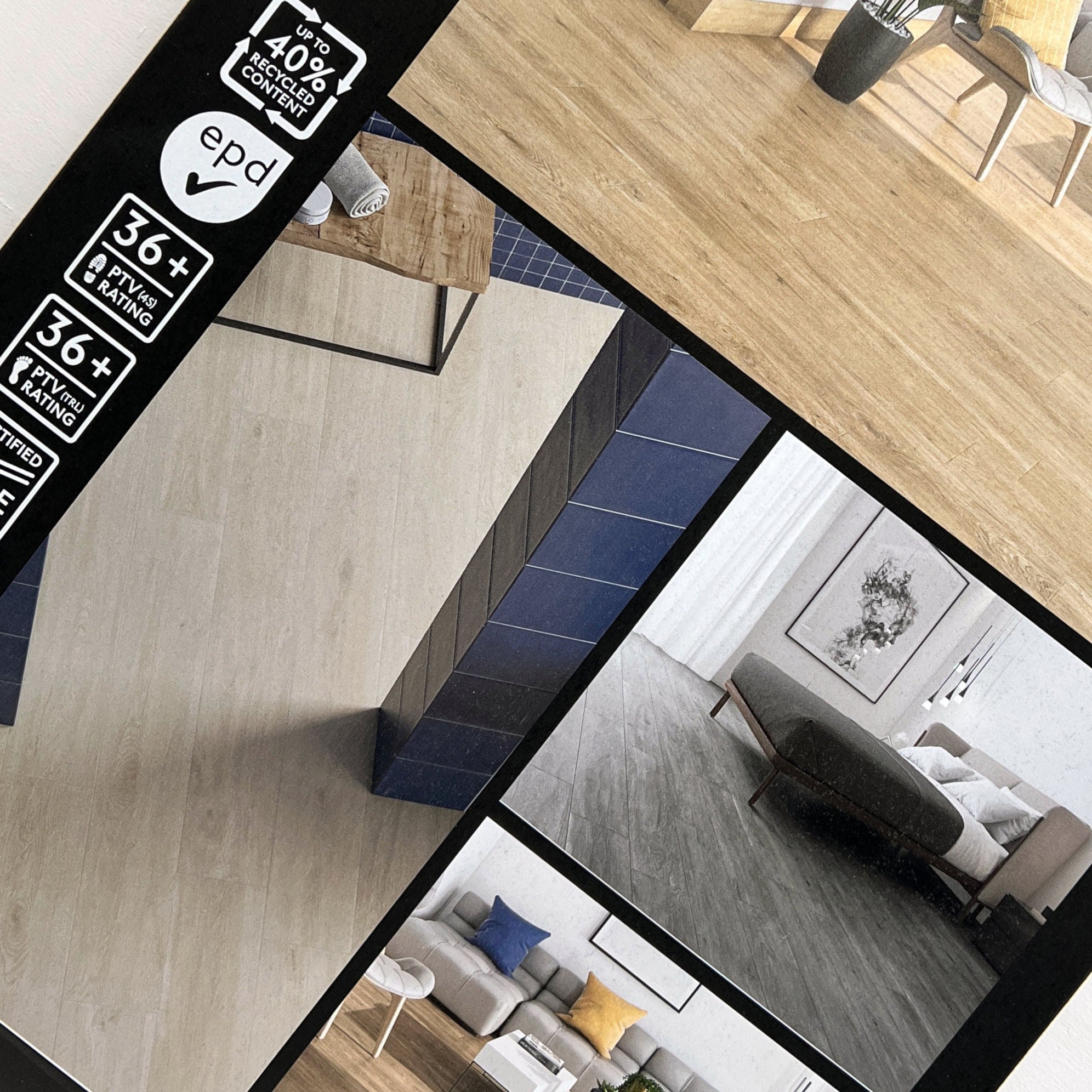 Image of a timber flooring companies sample board used in a blog post about Sample Display boards for Timber and Wood flooring companies